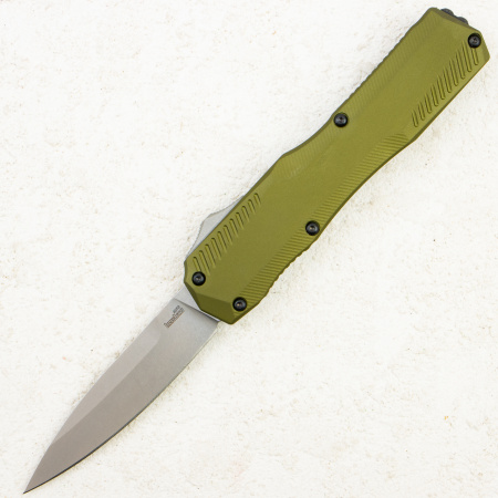 Нож Kershaw Auto Livewire, CPM MagnaCut, Olive Aluminium Handle, 9000OL