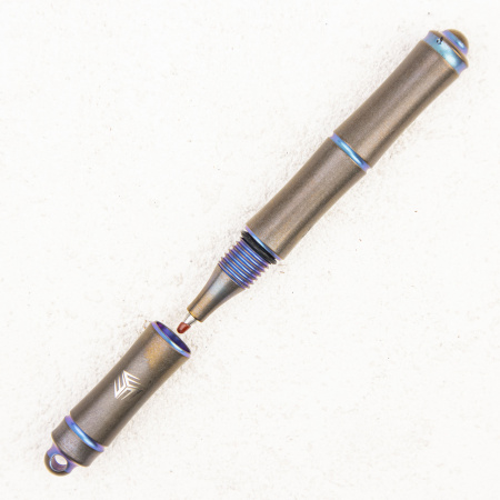 Тактическая ручка WE KNIFE Syrinx Blue, 6AL4V Titanium - купить в интернет-магазине Blademan