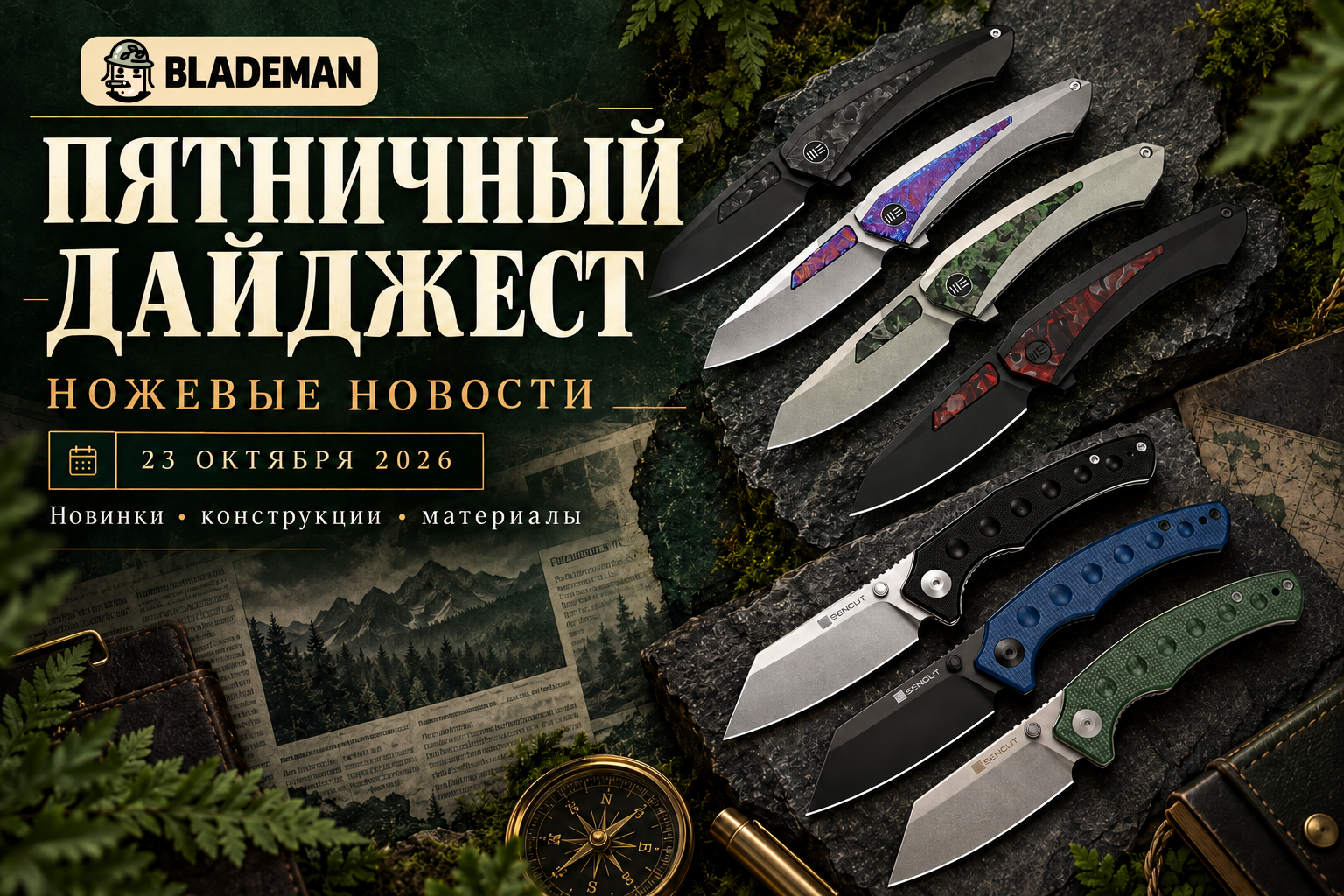 Пятничный дайджест ножевых новостей Blademan — 23 октября 2026