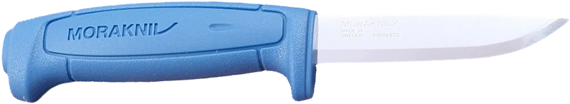 Закрытая синяя полимерная рукоять Morakniv Basic 546 с передним упором
