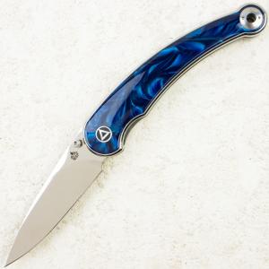 Нож QSP Dolphin, Mirror 14C28N, Resin Blue Handle, QS161-E Нож QSP Dolphin, Mirror 14C28N, Resin Blue Handle, QS161-E