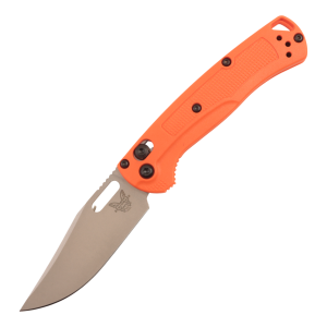 Нож Benchmade Mini Taggedout, 154CM, Orange Grivory Handle, 15533