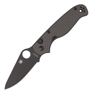 Нож Spyderco ButtonUp, 8Cr13MoV, Carbon/G10 Laminate Black, C275CFPBK