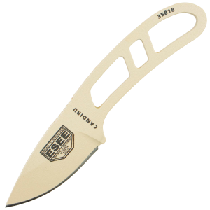 Скелетный нож ESEE Candiru, 1095 Carbon, Desert Tan