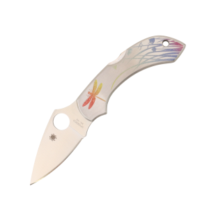 Нож Spyderco Dragonfly Tattoo, VG-10, Stainless Steel Handle, C28PT