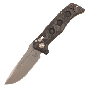 Нож Benchmade Mini Auto Adamas, MagnaCut, Marbled Carbon Fiber Handle, 2730-03