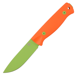 Нож HOT Knife Hoot, Cerakote Zombie Green, D2, G10 Orange Handle, Kydex