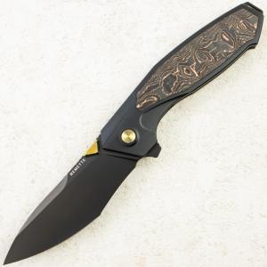 Нож Remette Kingfisher, M390, Titanium/Carbon Copper Handle, RTKF5