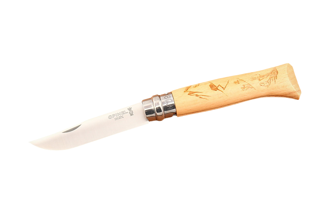 Нож Opinel №8 Hiking — нож в раскрытом виде