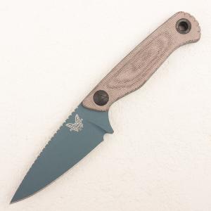 Нож Benchmade Dacian, MagnaCut, Brown Micarta Handle, Black Leather Sheath, 203BT-03