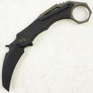 Нож WE Knife Tayra, M390, Titanium Black Handle, WE24069-1