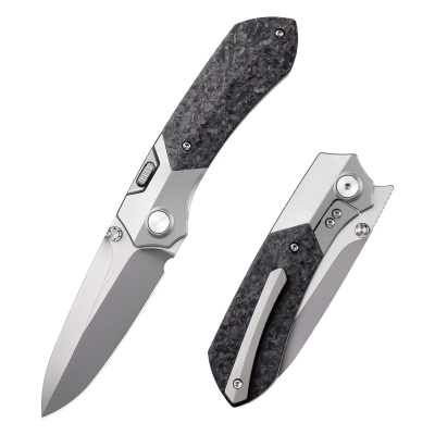 Нож Remette Meteor, M390, Titanium/Carbon Handle, RTPT