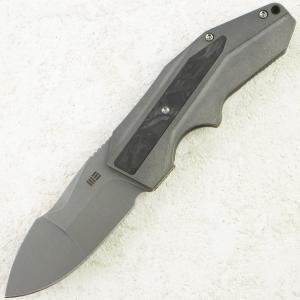 Нож WE Knife Coral, Gray Stonewashed, CPM 20CV, Titanium/Carbon Gray Handle, WE24044-2