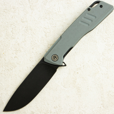Нож Petrified Fish Loco, D2, Black Stonewash, G10 Gray Handle, PFB02GADW