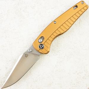 Нож QSP Dolphin, Stonewash-Satin, 14C28N, Aluminum Champagne Handle, QS165-A1 Нож QSP Dolphin, Stonewash-Satin, 14C28N, Aluminum Champagne Handle, QS165-A1