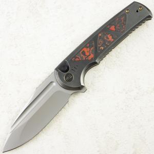 Нож WE Knife Sylox, Bead Blasted, M390, Titanium Gray/Lava FatCarbon Handle, WE24027-3 Нож WE Knife Sylox, Bead Blasted, M390, Titanium Gray/Lava FatCarbon Handle, WE24027-3
