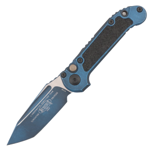 Нож Microtech L.U.D.T. Gen III, Weathered Blue Apocalyptic, M390, Aluminum Weathered Blue, 1136-1 WBL