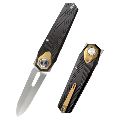 Нож Remette Infinite Power, M390, Titanium Black/Gold Handle, RTIP-A