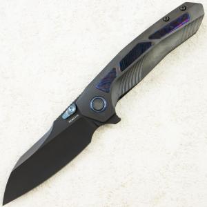 Нож Remette Kestrel, DLC, S35VN, Titanium Black/Timascus Handle, RTPO-E