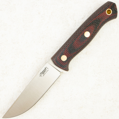 Нож Южный Крест Fang L, Elmax, Micarta Black/Red, Насечка, 252
