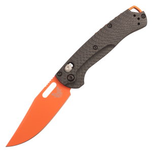 Нож Benchmade Mini Taggedout, MagnaCut, Black Carbon Fiber Handle, 15533OR-01