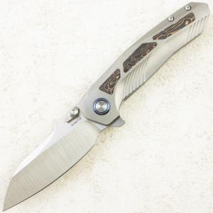 Нож Remette Kestrel, Satin, S35VN, Titanium Gray/Carbon Fiber Handle, RTPO-C Нож Remette Kestrel, Satin, S35VN, Titanium Gray/Carbon Fiber Handle, RTPO-C