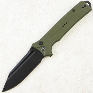 Нож CIVIVI Neurohaptic, Black Stonewashed Nitro-V, G10 Green Handle, C23080-3
