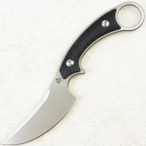 Нож QSP Viper, Stonewashed, 10Cr15MoV, G10 Black Handle, QS166-A1