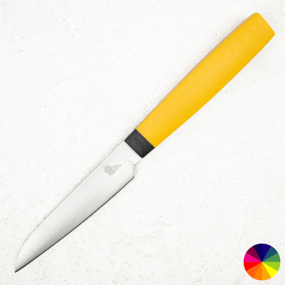 Нож овощной OWL P100 F, N690 Cryo, G10 Yellow