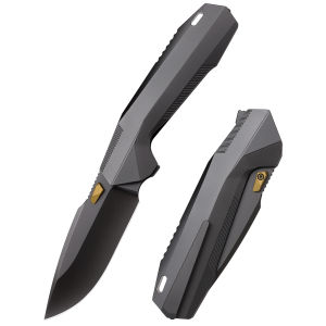 Нож Remette WK1, DLC, M390, Titanium Black Handle, WK1-F