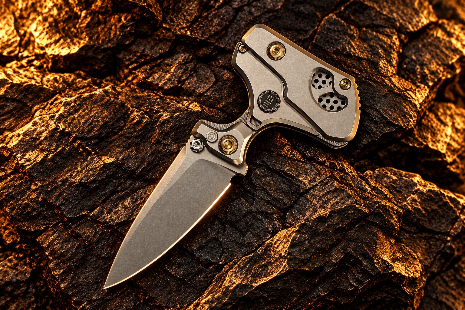 WE Knife NexoMorph в тычковой конфигурации с Т-образной рукоятью