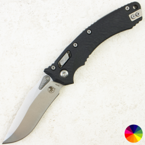 Нож Microtech Amphibian RAM-LOK, Stonewash, M390, G10 Fluted Black, 137RL-10 FLGTBK Нож Microtech Amphibian RAM-LOK, Stonewash, M390, G10 Fluted Black, 137RL-10 FLGTBK