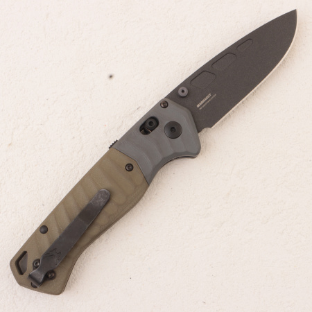 Нож Benchmade PSK, MagnaCut, Gray/OD Green G10 Handle, 593BK