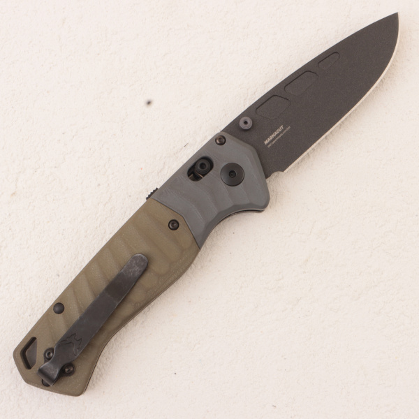Нож Benchmade PSK, MagnaCut, Gray/OD Green G10 Handle, 593BK