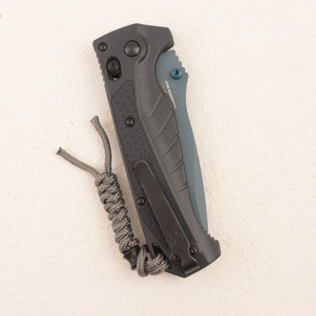 Нож Benchmade Adira, Serrated, MagnaCut, Tempest Gray Grivory Handle, 18060SBT-01, (Water Collection)