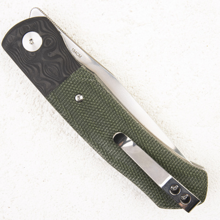 Нож QSP Gannet, 154CM, Carbon Bolster/Linen Micarta Green Нож QSP Gannet, 154CM, Carbon Bolster/Linen Micarta Green - купить в интернет-магазине Blademan