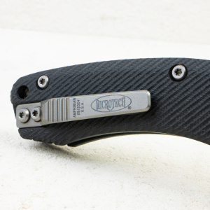 Нож Microtech Amphibian 30th Anniversary RAM-LOK,  Stonewash, M390, G10 Fluted Black, 137RL-10 Нож Microtech Amphibian 30th Anniversary RAM-LOK,  Stonewash, M390, G10 Fluted Black, 137RL-10