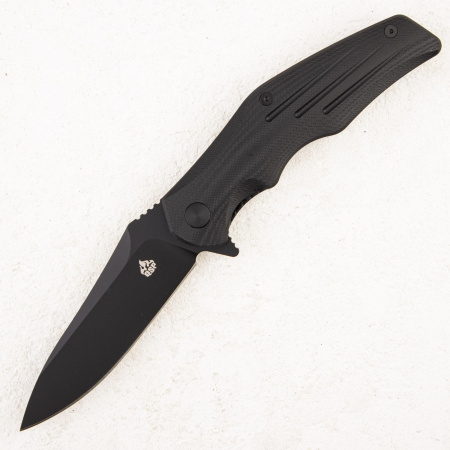 Нож QSP Pangolin, D2 Black Titanium Coated, G10 Black
