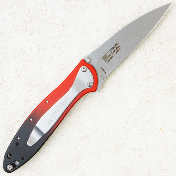 Нож Kershaw Leek, CPM MagnaCut, Red Aluminium Handle, 1660GRD