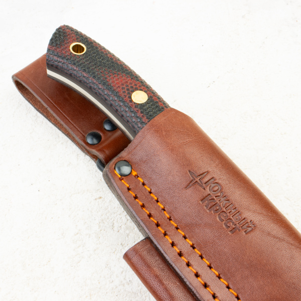 Нож Южный Крест Praiter, Convex, VG-10, Micarta Black/Red, 246