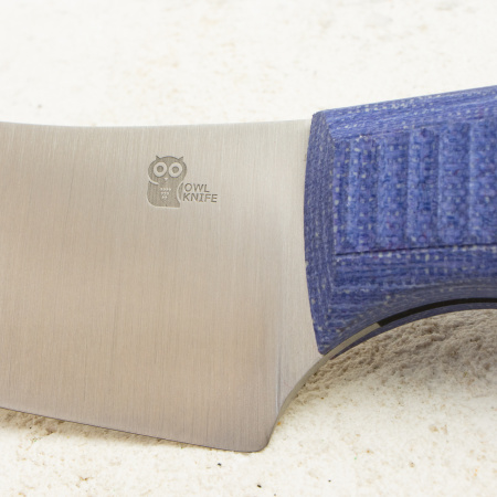Нож OWL Canadian F, JM390 Cryo, Micarta Jeans Purple, Kydex