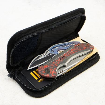 Нож WE Knife Equivik Flipper Knife, CPM 20CV, Titanium & Carbon Fiber Handle, WE23020-DS1 Нож WE Knife Equivik Flipper Knife, CPM 20CV, Titanium & Carbon Fiber Handle, WE23020-DS1