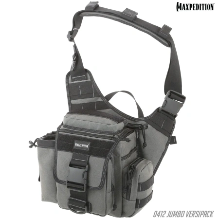 Тактическая сумка MAXPEDITION Jumbo Versipack 7,4L, Wolf Gray, 0412W