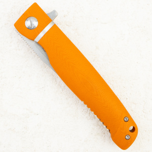 Reptilian Карат-02, D2, Stonewash, G10 Оранжевый Reptilian Карат-02, D2, Stonewash, G10 Оранжевый