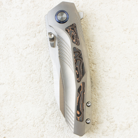 Нож Remette Kestrel, Satin, S35VN, Titanium Gray/Carbon Fiber Handle, RTPO-C Нож Remette Kestrel, Satin, S35VN, Titanium Gray/Carbon Fiber Handle, RTPO-C