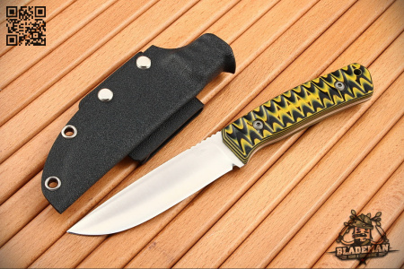 Нож OWL Barn F, Sleipner, G10 Black-Yellow, Kydex - купить в интернет-магазине Blademan