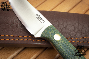 Нож Южный Крест Термит, D2, Конвекс, Микарта Желто-зеленая, Насечка Нож Южный Крест Термит, D2, Конвекс, Микарта Желто-зеленая, Насечка - купить в интернет-магазине Blademan