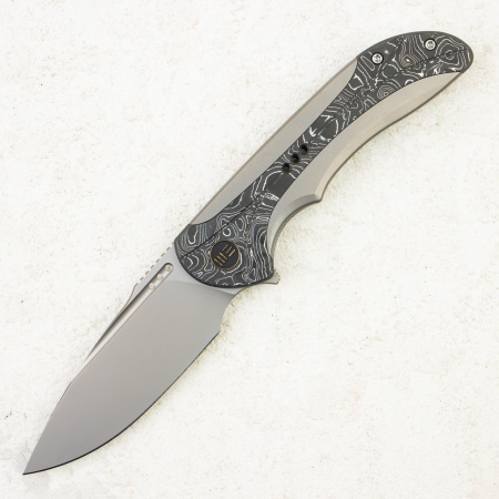 Нож WE Knife Equivik Flipper Knife, CPM 20CV, Titanium & Carbon Fiber Handle, WE23020-1