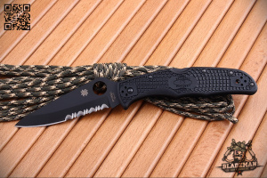 Spyderco Endura, Combo, Black Blade, VG-10 - складной туристические ножи из стали