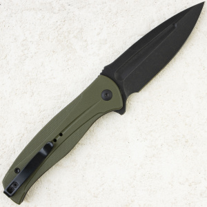 Нож CIVIVI Incindie, Black Stonewashed, 14C28N, G10 OD Green Handle, C23053-2 Нож CIVIVI Incindie, Black Stonewashed, 14C28N, G10 OD Green Handle, C23053-2
